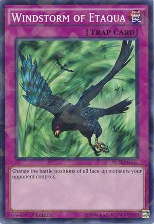Windstorm of Etaqua [BP03-EN196] Shatterfoil Rare - Trinity Hobby