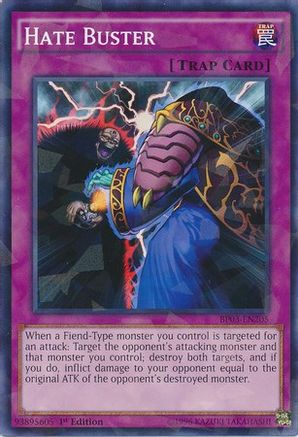 Hate Buster [BP03-EN205] Shatterfoil Rare - Trinity Hobby