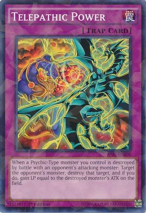 Telepathic Power [BP03-EN208] Shatterfoil Rare - Trinity Hobby