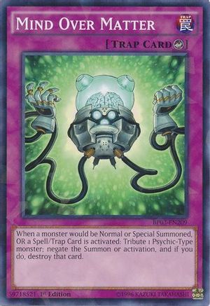 Mind Over Matter [BP03-EN209] Shatterfoil Rare - Trinity Hobby
