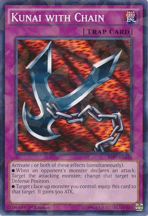 Kunai with Chain [BP03-EN210] Shatterfoil Rare - Trinity Hobby