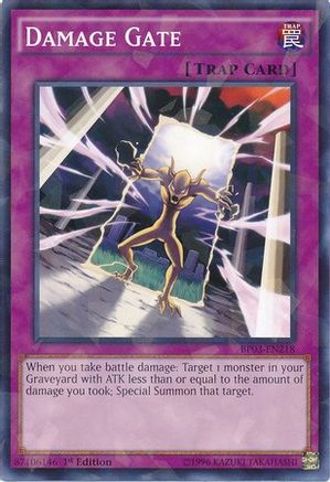 Damage Gate [BP03-EN218] Shatterfoil Rare - Trinity Hobby
