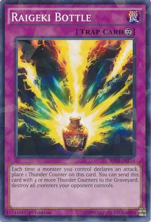 Raigeki Bottle [BP03-EN224] Shatterfoil Rare - Trinity Hobby