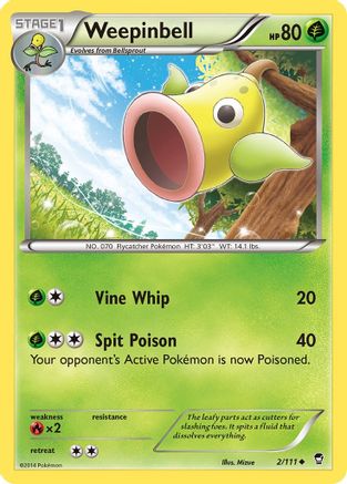 Weepinbell (2/111) [XY: Furious Fists] - Trinity Hobby
