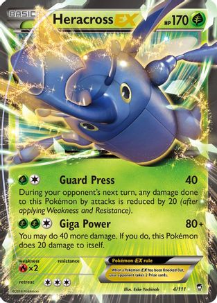 Heracross EX (4/111) [XY: Furious Fists] - Trinity Hobby