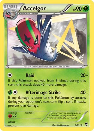Accelgor (9/111) [XY: Furious Fists] - Trinity Hobby