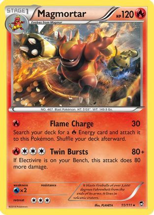 Magmortar (11/111) [XY: Furious Fists] - Trinity Hobby