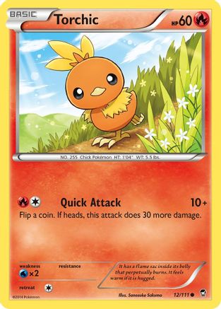 Torchic (12/111) [XY: Furious Fists] - Trinity Hobby