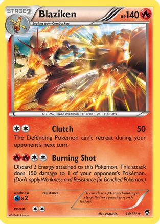 Blaziken (14/111) [XY: Furious Fists] - Trinity Hobby