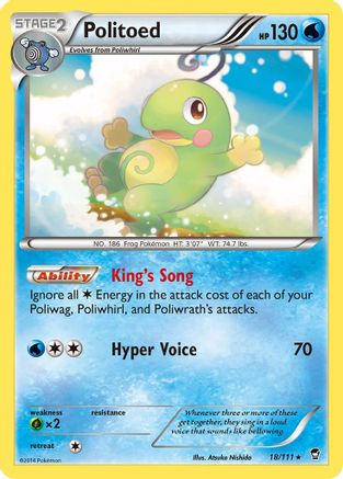 Politoed (18/111) [XY: Furious Fists] - Trinity Hobby