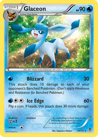 Glaceon (19/111) [XY: Furious Fists] - Trinity Hobby