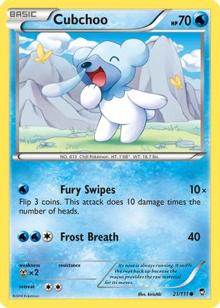 Cubchoo (21/111) [XY: Furious Fists] - Trinity Hobby