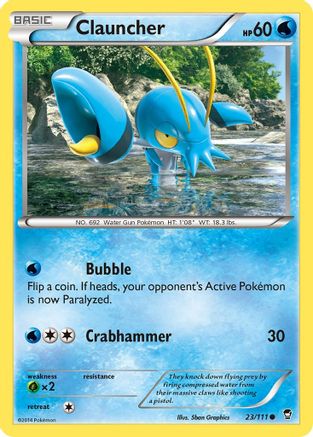 Clauncher (23/111) [XY: Furious Fists] - Trinity Hobby