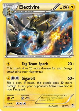 Electivire (30/111) [XY: Furious Fists] - Trinity Hobby