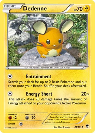 Dedenne (34/111) [XY: Furious Fists] - Trinity Hobby