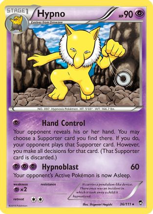 Hypno (36/111) [XY: Furious Fists] - Trinity Hobby