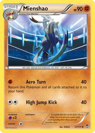 Mienshao (57/111) [XY: Furious Fists] - Trinity Hobby