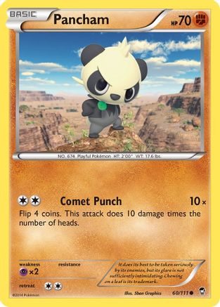 Pancham (60/111) [XY: Furious Fists] - Trinity Hobby