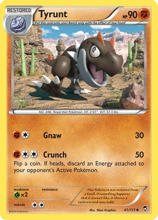 Tyrunt (61/111) [XY: Furious Fists] - Trinity Hobby