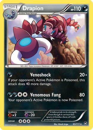 Drapion (65/111) [XY: Furious Fists] - Trinity Hobby