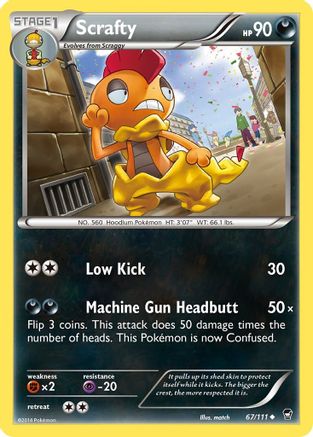 Scrafty (67/111) [XY: Furious Fists] - Trinity Hobby