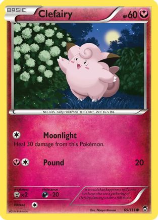 Clefairy (69/111) [XY: Furious Fists] - Trinity Hobby