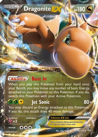 Dragonite EX (74/111) [XY: Furious Fists] - Trinity Hobby