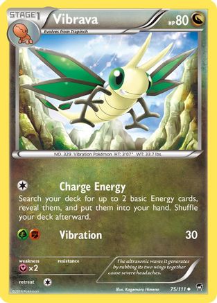 Vibrava (75/111) [XY: Furious Fists] - Trinity Hobby