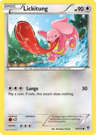 Lickitung (78/111) [XY: Furious Fists] - Trinity Hobby