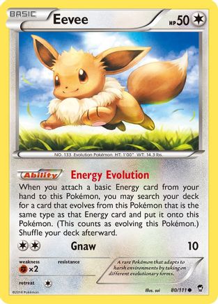 Eevee (80/111) [XY: Furious Fists] - Trinity Hobby
