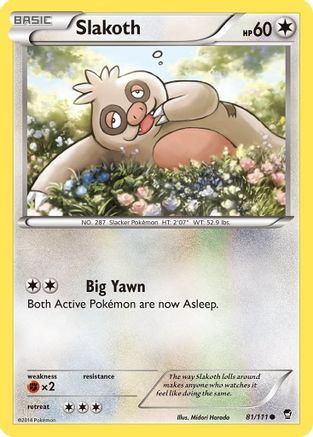 Slakoth (81/111) [XY: Furious Fists] - Trinity Hobby
