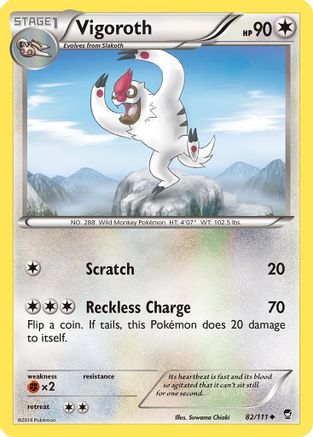 Vigoroth (82/111) [XY: Furious Fists] - Trinity Hobby