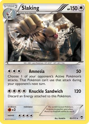 Slaking (83/111) [XY: Furious Fists] - Trinity Hobby