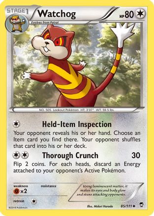 Watchog (85/111) [XY: Furious Fists] - Trinity Hobby