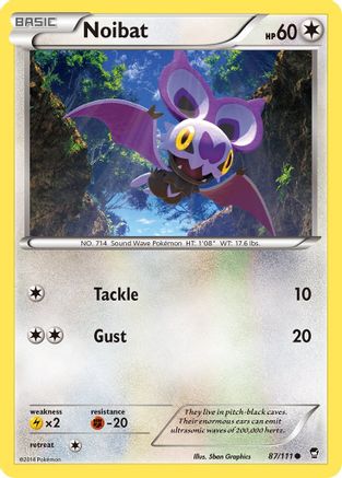 Noibat (87/111) [XY: Furious Fists] - Trinity Hobby