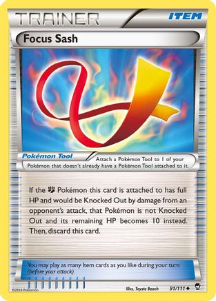 Focus Sash (91/111) [XY: Furious Fists] - Trinity Hobby