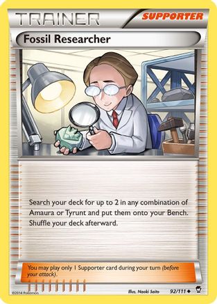 Fossil Researcher (92/111) [XY: Furious Fists] - Trinity Hobby
