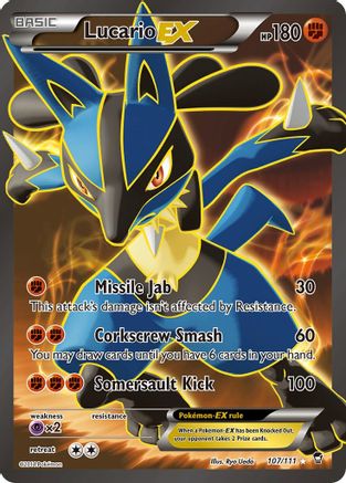 Lucario EX (107/111) [XY: Furious Fists] - Trinity Hobby