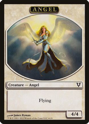Angel // Demon Double-Sided Token  [Foil]  (AVR-1 // 5) - [Avacyn Restored] - Trinity Hobby
