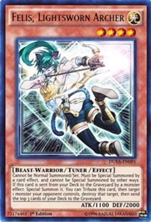 Felis, Lightsworn Archer [DUEA-EN095] Ultra Rare - Trinity Hobby
