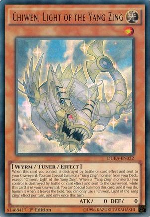 Chiwen, Light of the Yang Zing [DUEA-EN032] Ultra Rare - Trinity Hobby