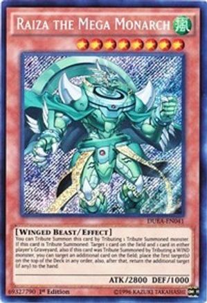 Raiza the Mega Monarch [DUEA-EN041] Secret Rare - Trinity Hobby