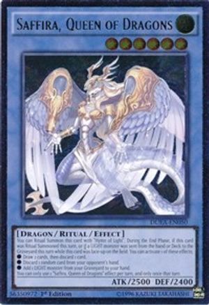 Saffira, Queen of Dragons (UTR) [DUEA-EN050] Ultimate Rare - Trinity Hobby