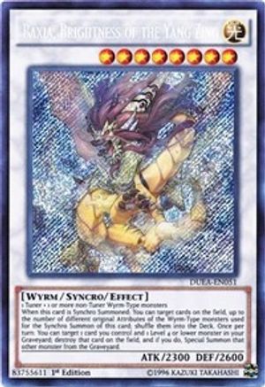 Baxia, Brightness of the Yang Zing [DUEA-EN051] Secret Rare - Trinity Hobby