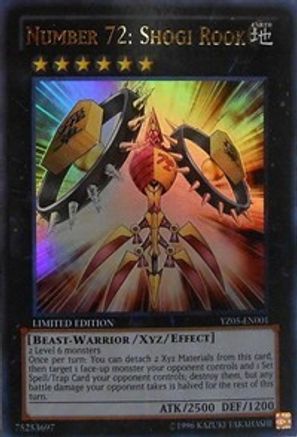 Number 72: Shogi Rook [YZ05-EN001] Ultra Rare - Trinity Hobby