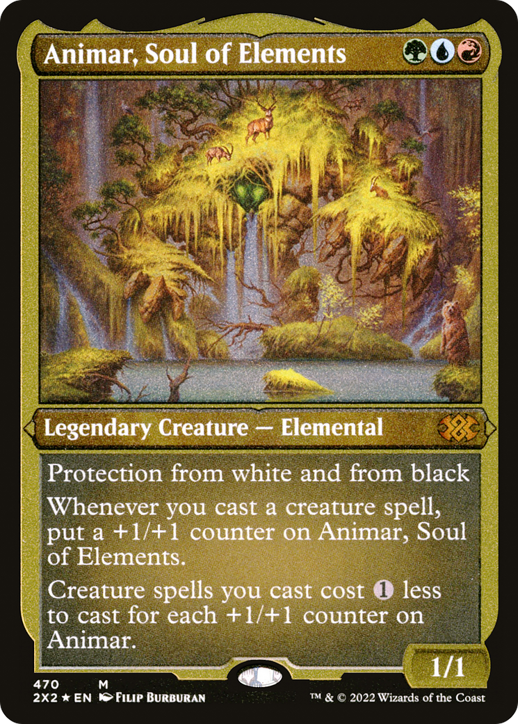 Animar, Soul of Elements (Foil Etched)  [Foil]  (2X2-470) - [Double Masters 2022] - Trinity Hobby