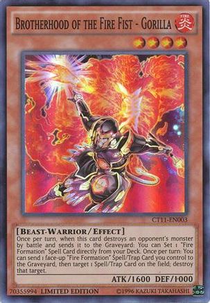 Brotherhood of the Fire Fist - Gorilla [CT11-EN003] Super Rare - Trinity Hobby