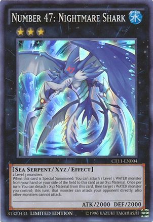 Number 47: Nightmare Shark [CT11-EN004] Super Rare - Trinity Hobby