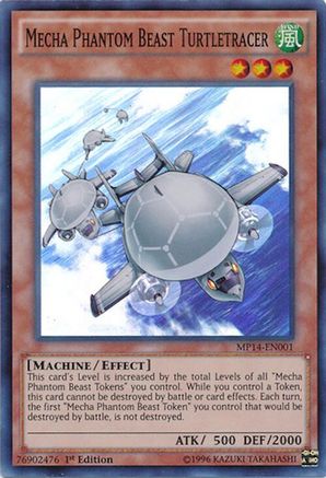 Mecha Phantom Beast Turtletracer [MP14-EN001] Super Rare - Trinity Hobby