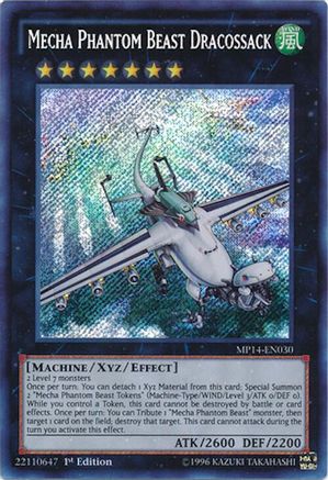 Mecha Phantom Beast Dracossack [MP14-EN030] Secret Rare - Trinity Hobby